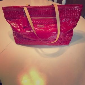 Coach purse, red